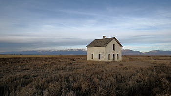 opuštěný, Dům, poušť, starý, budova, nálada, rozpad, architektura, zchátralý, mystický, ošuntělý