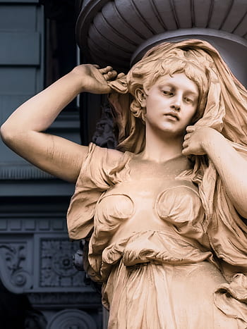 statue, architecture, facade, house, vienna, austria, art, sculpture