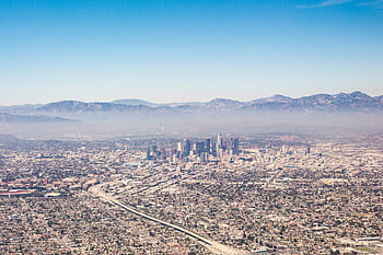 都市、 航空、 ビュー、 ロサンゼルスカリフォルニア、 航空写真、 飛行機、 カリフォルニア、 フライト、 飛行機から、 ハリウッド、 ラ