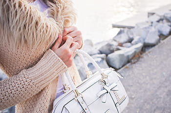 Girl, Brown, Sweater, aksesoris, tas, mode, tas tangan, pakaian, wanita, luar, musim dingin