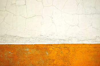 nepojmenovaná, zeď, trhliny, bílý, žlutá, poškození, beton, občerstvení, pozadí, texturou, detail