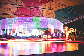 otro, fainfair :, cars !, Colorido, Bumper Cars, feria, parque de atracciones, exposición prolongada, noche, escena urbana, iluminado