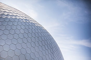 ミニマルな建築デザイン、 青、 空、 ミニマル、 建築、 デザイン、 青い空、 抽象、 建物、 都市、 ミニマリズム