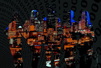 city, travel, cityscape, illuminated, architecture, panoramic, business, evening, street, light, urban