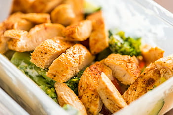 almuerzo de comida de fitness, a la parrilla, filete de pollo, Fitness, comida, almuerzo, pollo a la parrilla, filete, caja de plástico, caja de dieta, cajas