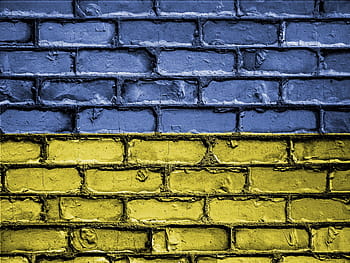 vlajka, prapor, národ, symbol, země, národní, vlastenecký, vlastenec, patriotismus, zeď, Ukrajina