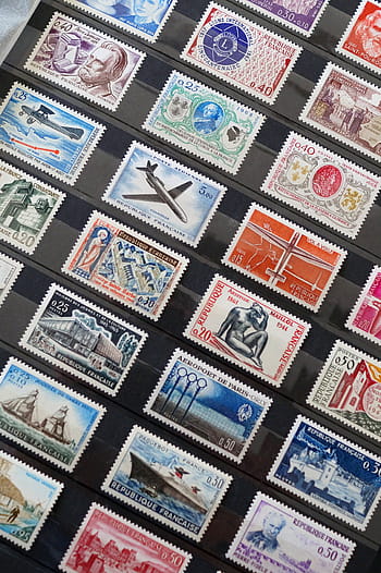 poštovné, razítka, sbírka, filatelie, francouzské známky, sbírka známek, pošta, Pozadí