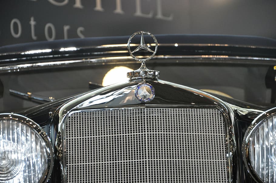 mercedes, car, monument, merc