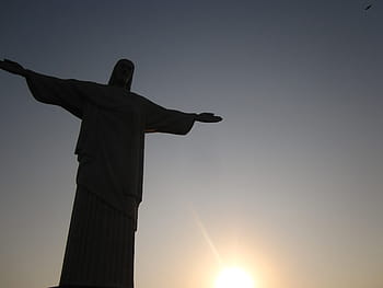 christ, redeemer, brazil, jesus, rio de janeiro, statue, south america, sunset