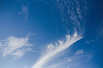 曇りの青い空、 曇り、 青い空、 空、 青、 雲、 晴れ、 自然、 天気、 空気、 屋外