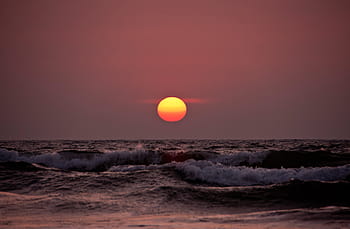Sunset, Beach, Water, sunset, beach, beach sunset, horizon, evening, dusk, landscape, sunset beach, twilight