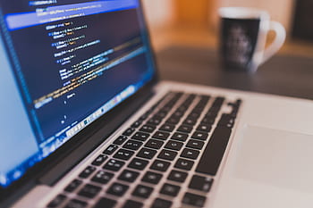 koding, programmering, arbeider, macbook, laptop, teknologi, kontor, skrivebord, virksomhet, kode