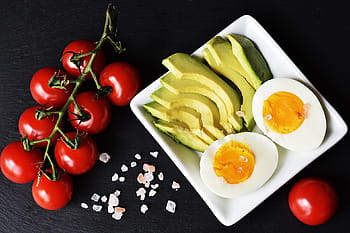 fetta, bollito, uovo, cibo, dieta, cheto, ketodieta, fitness, verdure, Salute, perdita di peso