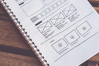 web design drátěné modely, webový design, drátové modely, papír, skica, ux, umění a design, dokument, podnikání, modrotisk, plán