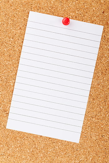black, lined, paper, pinned, cork board, white, writing paper, blank, board, business, corkboard