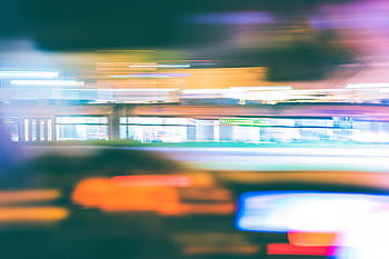 tranvía psicodélico nocturno, psicodélico, noche, tranvía, paseo, abstracto, borroso, ciudad, colorido, loco, luces