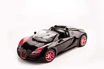 Černá, Červené, převrat plastová hračka, auto, 2013 bugatti veyron, pozemního vozidla, sportovní auto, Nový, lesklý, kolo, Rychlost
