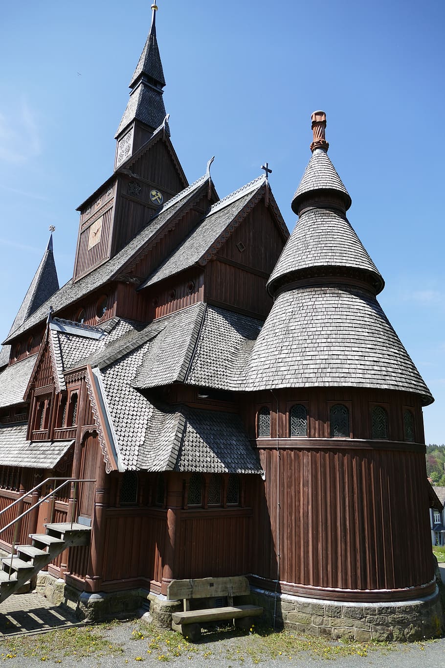kostel kostela, věže, střecha, goslar-hahnenklee, starý, historické uchování, historicky, Krásná, budova, světového dědictví