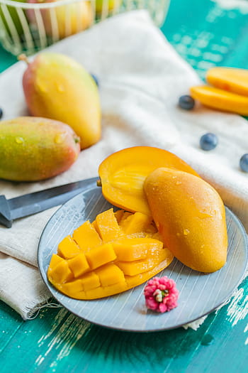 manga, kolo, pruhovaný, deska, chaise mans, mango, hainan, sanya, ovoce, jídlo a pití, plátek
