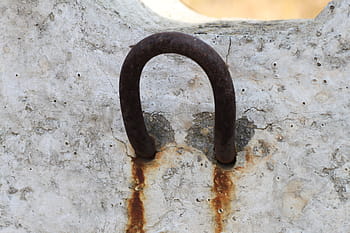 eyelet, metal, ring, rust, hook, fix