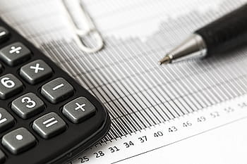 calculator, pen, white, paper, calculation, insurance, finance, accounting, investment, office, work