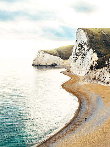bílý, útes, fotografování dover, moře, oceán, voda, vln, Příroda, skály, modrý, nebe