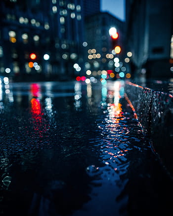 bokeh fotografie, beton, chodník, bokeh, světla, noc, temný, fotografování, městský, město, auto