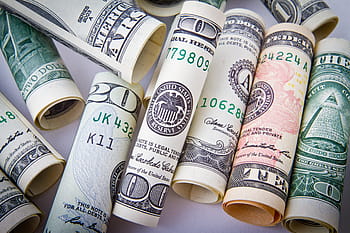 各種、 私たち、 ドル紙幣、 ドル、 お金、 現金、 ビジネス、 通貨、 金融、 危機、 収入