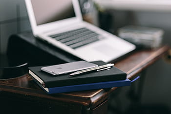 espacio de trabajo, tarjetas de visita, cuadernos, elegante, Macbook, iPhone, espacio de copia, copyspace, lugar de trabajo, computadora, apple macbook