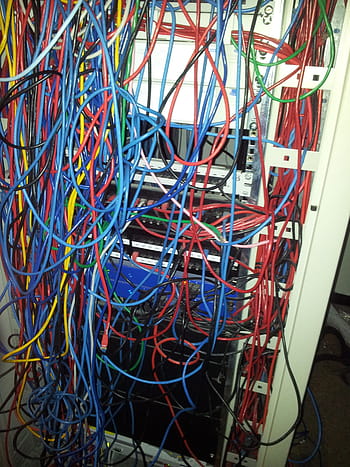 kabeláž, spojení, kabel, počítačová síť, počítačový kabel, zástrčku síťového připojení, chaos, síťového serveru