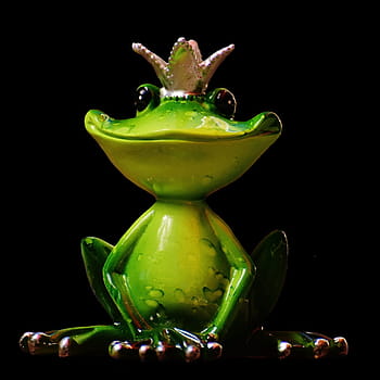 frog, frog prince, crown, figure, cute, funny, sweet, fun, deco, decoration