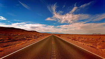 Autobahn, Wüste, Tag, Landschaft, Hochland, Blau, Himmel, Wolken, Straße, Reise, Natur