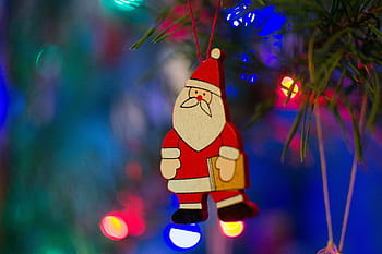santa claus dekorace, Ježíšek, dekorace, vánoční strom, rozličný, Vánoce, oslava, strom, zimní, Dovolená, kultur