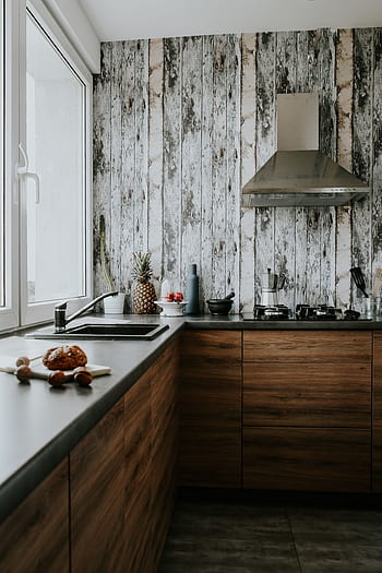interior, kontemporer, dekorasi, elegan, memasak, bergaya, dapur, berkelas, Modern