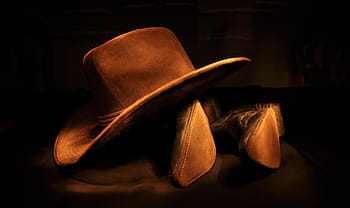 brown, boots, cowboy boots, light painting, hat, cowboy, cowboy Hat, wild West, fashion