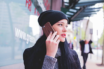 woman holding smartphone, girl, person, female, young, outdoors, women, beauty girl, communication, mobile phone, talk