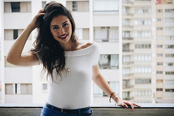 long, hair, lipstick, smile, Girl, long hair, people, happy, portrait, woman, women