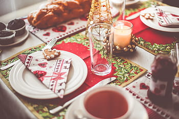 素敵な、 クリスマスの朝の朝食、 クリスマス、 朝、 朝食、 キャンドル、 クリスマスの朝食、 クリスマスの朝、 クリスマスの時間、 12月、 愛