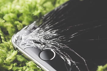 tutup, Menjatuhkan, iPhone 6, Retak, Layar, Close Up, hari buruk, rusak, macet, jatuh, tampilan