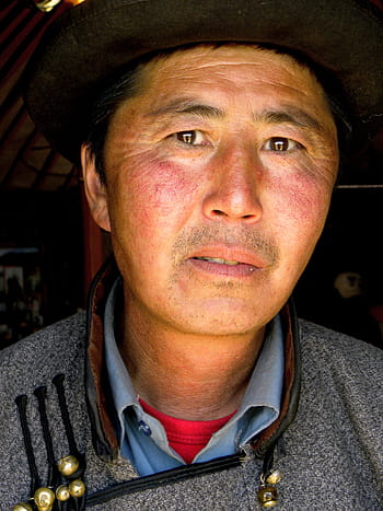 mongolia, travel, nomadic, gobi desert, steppe, man, deel, portrait, traditional dress, traditional, tradition