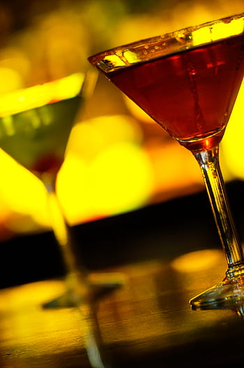 Martini, bar, koktejl, alkohol, nápoj, barva, sklenka, Studený, kapalný, likér, hospoda