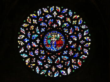 barcelona, church, spain, architecture, catalonia, santa maria del mar, gothic, historically, rosette, church window, stained glass