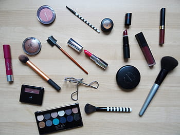 šarže kosmetického přípravku, makeup, rtěnka, nadace, kosmetický, prášek, kartáč, rty, půvab, žena, štětec na makeup