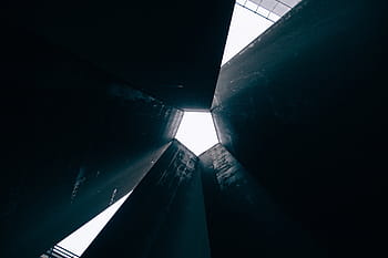 nízký, úhlové fotografování, výškové, budova, architektura, infrastruktura, struktura, zřízení, byt, Okna, kondominium