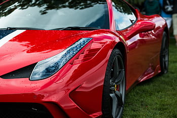 czerwony Ferrari 458, Ferrari, super samochody, automobilowy, samochód, automatyczny, pojazd, Wspaniały, transport, prędkość, wyścig