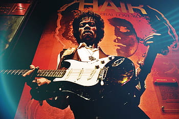 plakát jimi hendrix, hudba, Jimi hendrix, hendrix, museudecera, New York, madamtussauds, vosk, umění, sochařství, socha