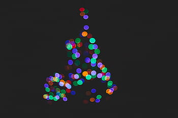 bokeh fotografie, modrý, zelená, nachový, světlo, bokeh, temný, noc, světla, černé pozadí, vícebarevné