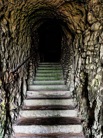 fotografování, beton, schodiště, tunel, kroky, temný, zlověstný, neznámý, dobrodružství, podzemí, strašidelný
