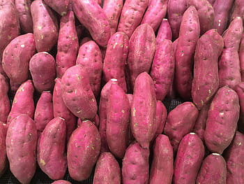 sweet potatoes, sweet potato, red purple, pile up, fruit, seiyu ltd, living, supermarket, fruits and vegetables, department, heisei-cho