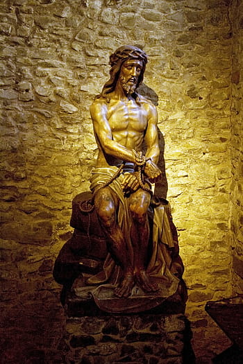 jesus christ statue, statue, christ, basilica of the holy blood, religious, church, faith, holy, jesus christ, bruges, belgium